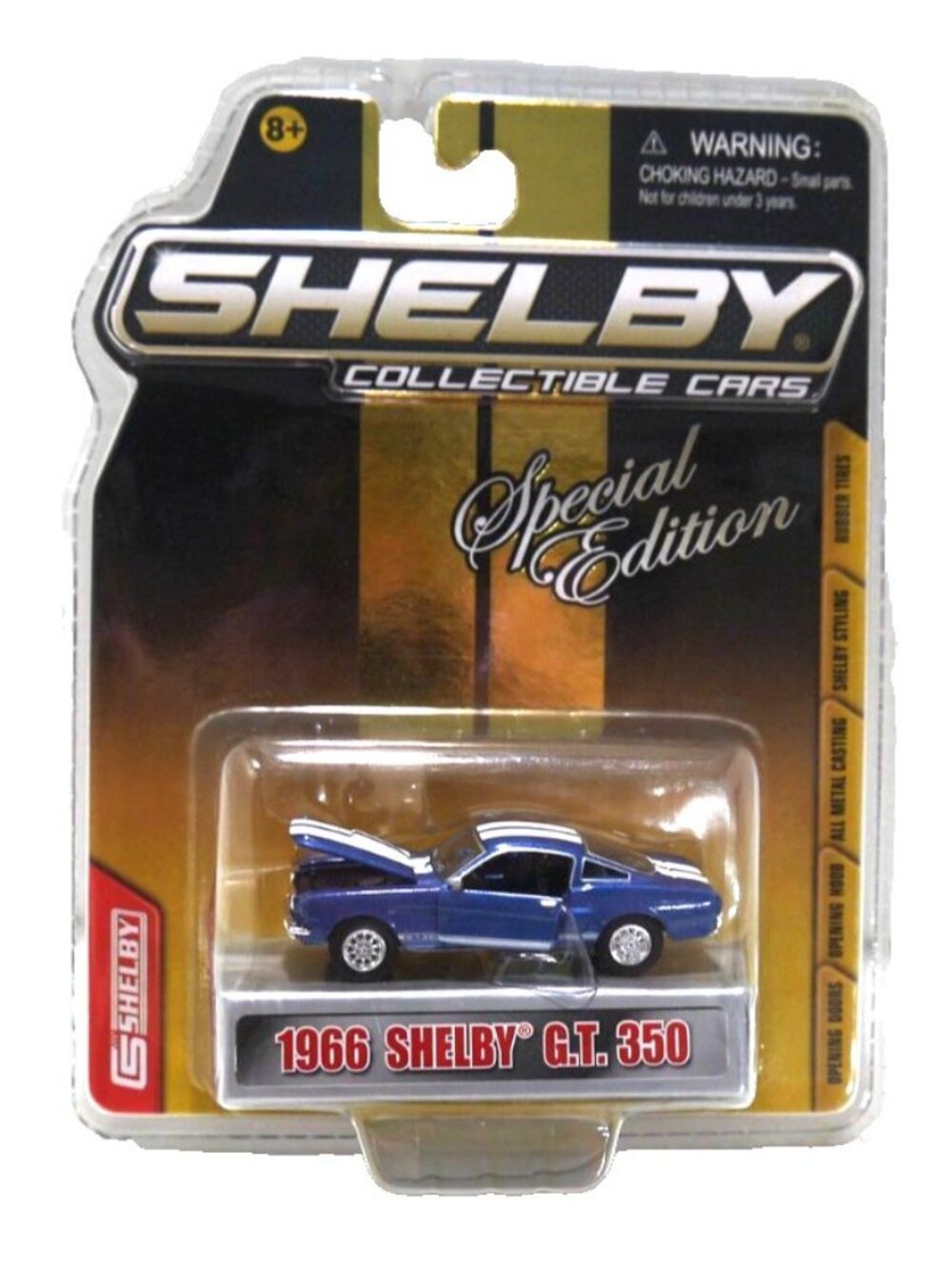 Shelby Collectible Special Edition blue 1966 Shelby GT 350 diecast 1:64 car New